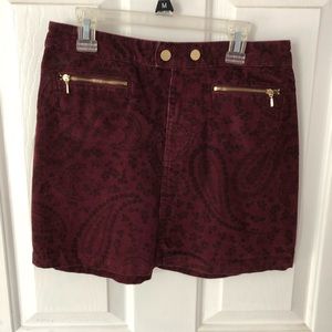 A & F corduroy skirt
